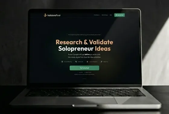 ValidateFirst platform screenshot